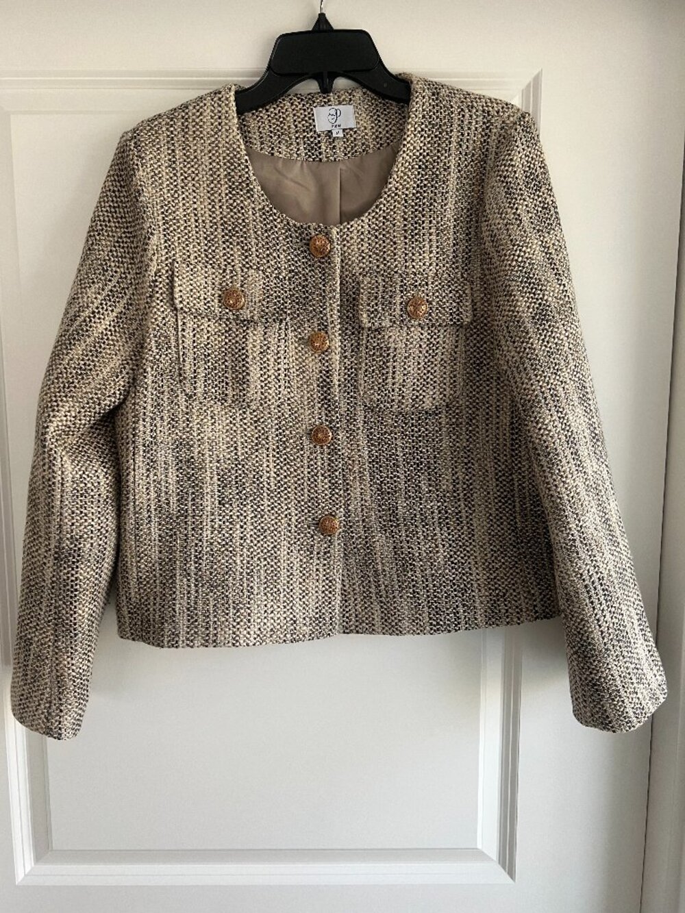 Women Tweed Jacket Green size M